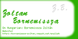 zoltan bornemissza business card